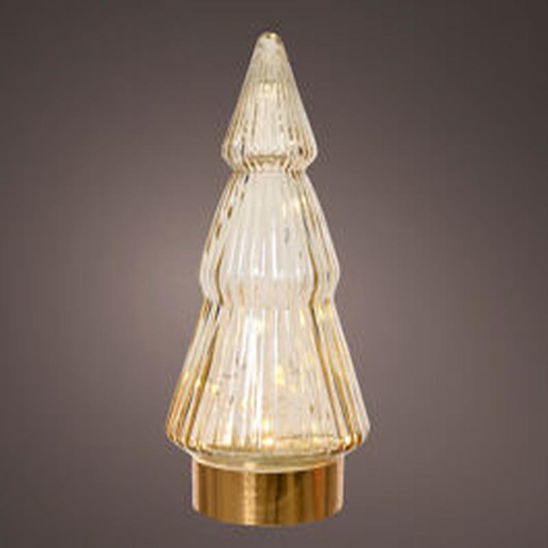 GOLD GLASS SAPLING WITH MICROLED H 20