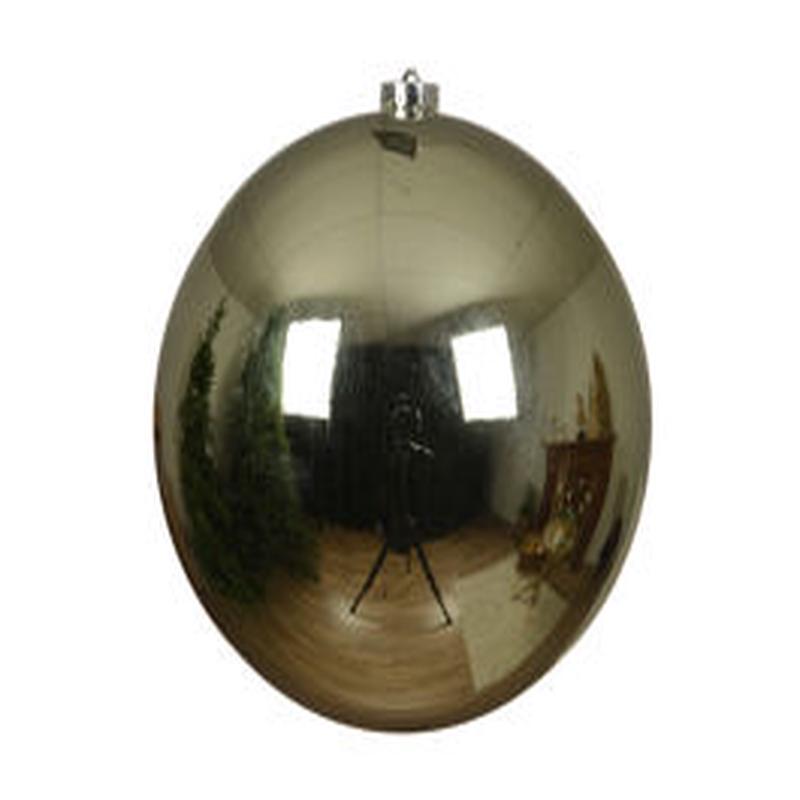 GREEN PLASTIC CHRISTMAS BALL DIAM 20