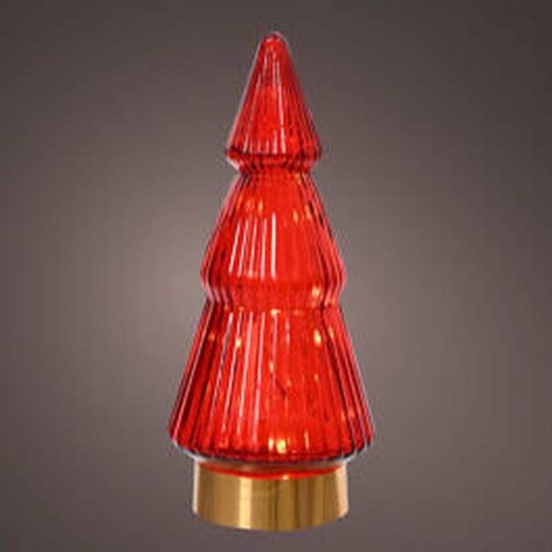 RED GLASS SAPLING WITH MICROLED H2