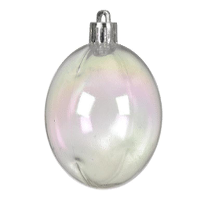 SET 12 CHRISTMAS BALLS PLATICA BIANCOT