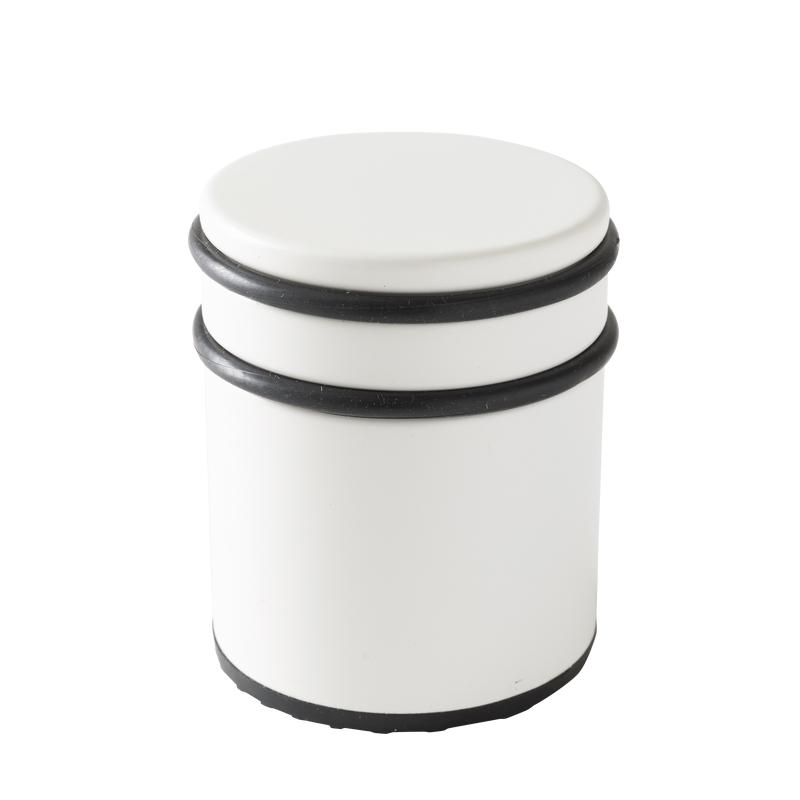 WHITE STAINLESS STEEL DOORSTOP, D7.2X8.1CM INSPIRE