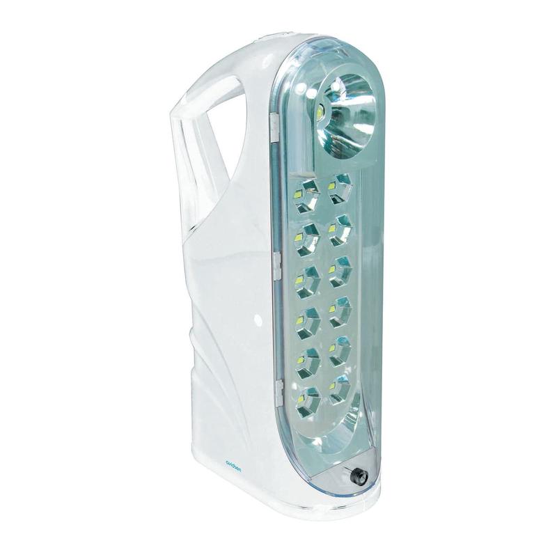 PORTABLE RECHARGEABLE ANTI-BLACKOUT LED TORCH WITH USB SOCKET