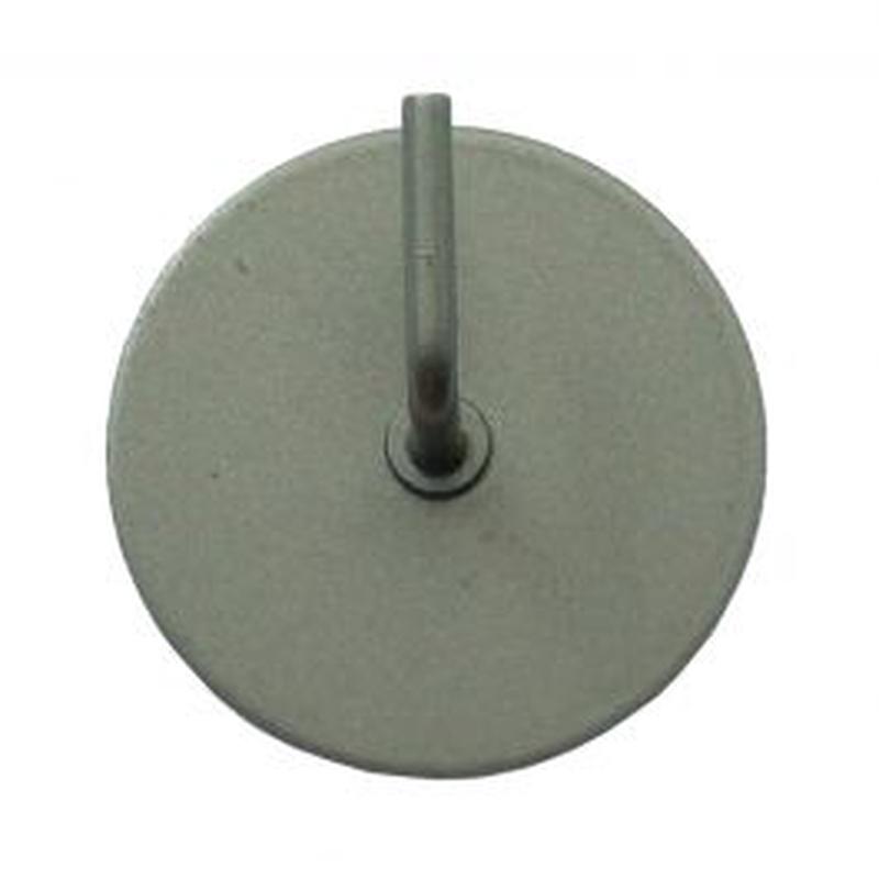 2 ROUND NICKEL ADHESIVE HOLDERS