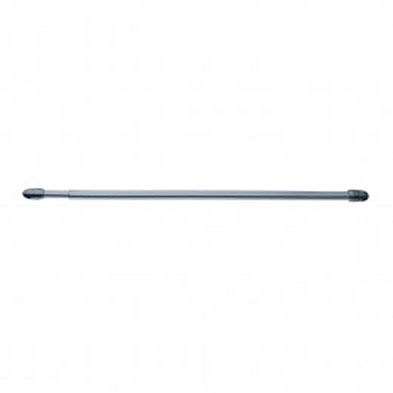 ZURICH CURTAIN ROD WITH EXTENSIBLE SCREW 50/80 SILVER