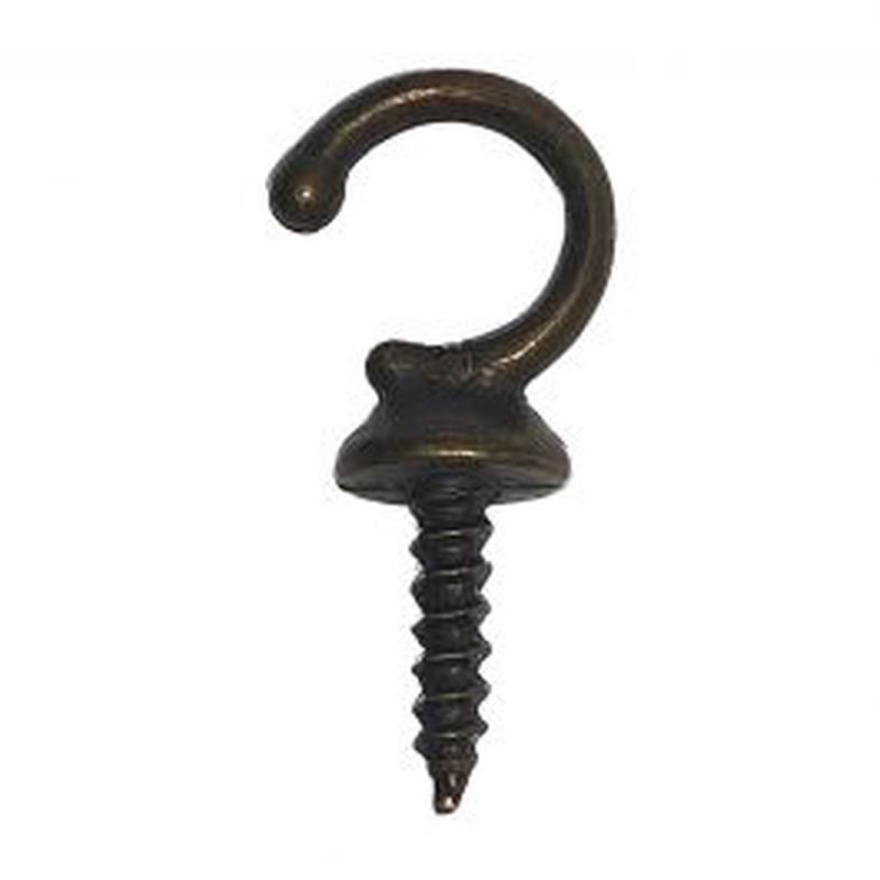 ZAMAK HOOKS FLOWER MM36 BRONZ