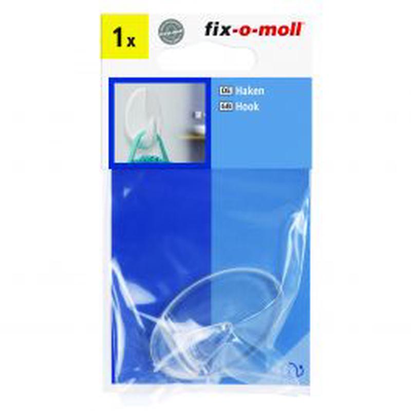 TRANSPARENT OVAL ADHESIVE HOOK LARGE