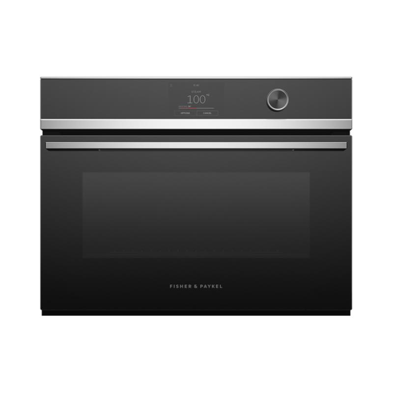 Fisher & Paykel OS60NDTDX1 - Black & Stainless Steel Single Oven - 45L Steam Combination - A+ Energy